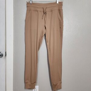 Spyder Leggings With Yoga Pants With Pockets Women Size Large Toffee Drawstring